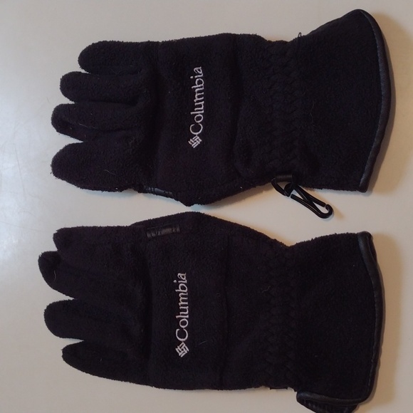 Columbia Black Fleece Winter Gloves size Small - Picture 1 of 16